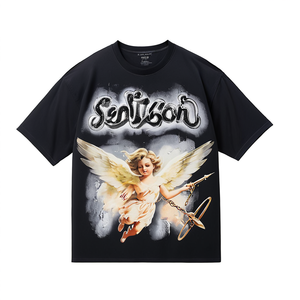 قمصان رجالية جديدة عالية الجودة لصيف 2026، تي شيرت هيب هوب مزين بالألماس مع رسومات مخصصة للرجال - Product Image 5