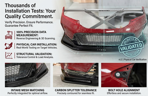 3PCS Fl5 Spoiler avant en fibre de carbone pour <span class=keywords><strong>Honda</strong></span> <span class=keywords><strong>Civic</strong></span> <span class=keywords><strong>Type</strong></span> <span class=keywords><strong>R</strong></span> FL5 Style SPN, séparateur de spoiler avant <span class=keywords><strong>2022</strong></span>+ - Product Image 4