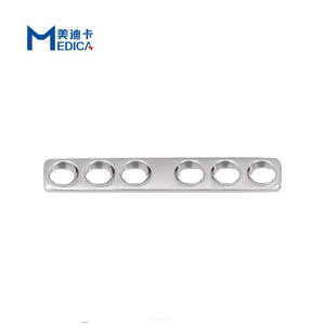 Plaque de Compression droite en acier inoxydable pour chirurgie vétérinaire, pour chirurgie orthopédique, Implant de 2.0mm - Product Image 3