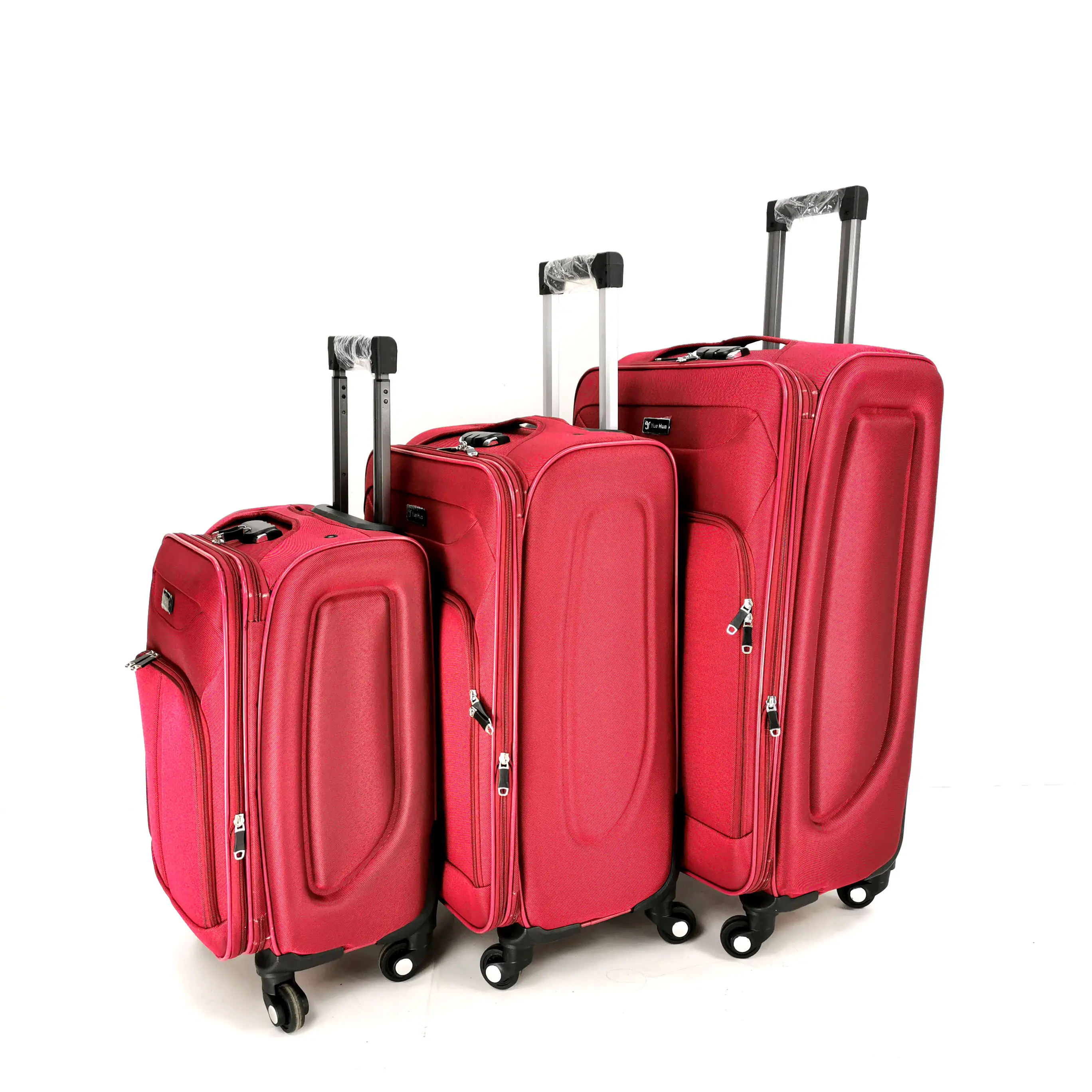 4pcs 20"/24"/28"/32 inch Polyester Nylon travel suitcase set Hot Selling Trolley Luggage And soft Bags