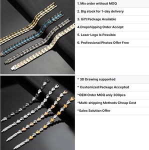 Consegna Rapida, Basso MOQ, Regalo <span class=keywords><strong>per</strong></span> Coppie, Braccialetto Magnetico a Cuore in Acciaio Inossidabile Stile Classico Arcobaleno - Product Image 5