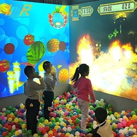 Mur interactif pour enfants : Jeu de projection murale pour centre commercial, jeu de frappe de ballon à réponse rapide pour enfants