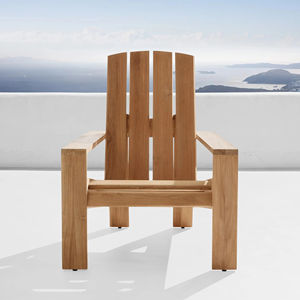Ensemble de salon de jardin en bois massif résistant aux intempéries, mobilier de bord de piscine haut de gamme, chaise longue en teck - Product Image 1