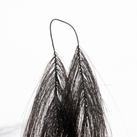 Extensions de cheveux en plumes au crochet, aspect naturel, extensions de cheveux en plumes, 100% cheveux humains, extensions de pointes en plumes