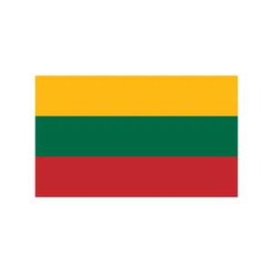 Flagnshow高端印刷3x5英尺90x150cm厘米立陶宛国家飞行立陶宛国旗100% 聚酯纤维