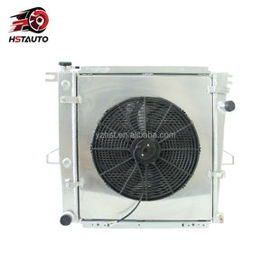 适用于福特探索者运动/水星登山者2000-2001全铝散热器，带风扇护罩 - Product Image 1