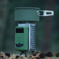 Cuisinière à gaz portable en acier inoxydable, rechargeable, pliable, petit barbecue pour la cuisine en plein air, le camping, Wildrex