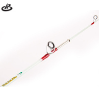 Tongkat pancing es, 60cm-100 cm air tawar ultra ringan serat kaca 2 busa Solid Grip musim dingin