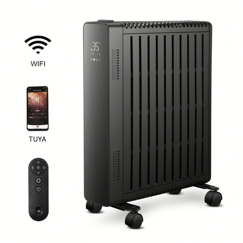2000W 2500W Big Led Display Radiator Portable Electric Smart Home Heaters for Winter Home
