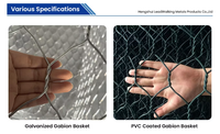 Cage en gabion soudée galvanisée pour pierres, fournie directement par l'usine