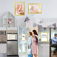 Bingkai Poster Magnetik Perekat A3/A4/A5/A6 Bingkai Magnetik Plastik Ramah Lingkungan