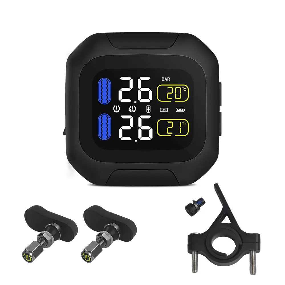Система контроля давления в шинах мотоцикла, беспроводная цифровая Tpms с Usb