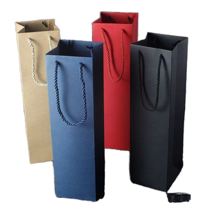 Bolsas de Vino de Lujo Personalizadas con Asas Troqueladas, Cartulina Reciclable de Alta Calidad, Impresión a Todo Color para Bodegas y Hoteles - Product Image 1