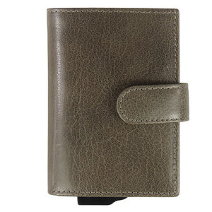 Cartera unisex corta personalizada de 7 pulgadas con cierre abierto, función antirrobo RFID, tarjetero de aluminio, accesorio de PU a la moda, forro de nailon - Product Image 4