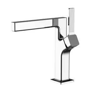 Grifos de lavabo Upc de un solo mango cromado moderno Grifo mezclador de baño para Baño - Product Image 1