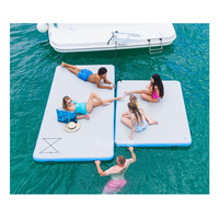 Tapis d'eau gonflable flottant pour bateau, petit, île, couleur personnalisée, dock d'air à vendre, livraison gratuite