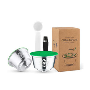 Cafetera de Acero Inoxidable, Ecológica y Sostenible, Nueva Versión, Cápsulas de Espresso Recargables, Cafetera <span class=keywords><strong>Dolce</strong></span> <span class=keywords><strong>Gusto</strong></span> - Product Image 3