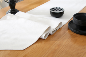 Runner da tavola con decorazioni natalizie per eventi per feste in casa in lino di cotone con Design stampato personalizzato - Product Image 2