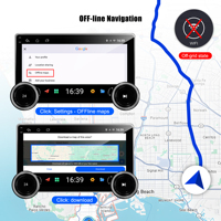 Reproductor Multimedia para Auto Android Auto con Doble Perilla, 2 Din, Android 10.1 Pulgadas, Universal, Reproductor MP5 con Pantalla Táctil, Radio para Auto Android
