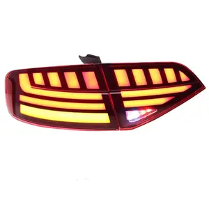 Car Tail Lights for Audi A4L 2009 2010 2011 2012 Taillight assembly B8 Upgrade B9 New Style LED Moving Turning Rear Lights