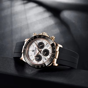 Montres pour hommes PAGANI DESIGN PD-1664 NEW Meteorite Dial, montre de luxe en saphir à quartz pour hommes, chronographe sportif pour hommes, Reloj Hombre - Product Image 6