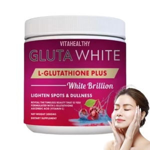 Vitahealthy OEM/ODM nhãn hiệu riêng nhà máy cung cấp Gluta bột màu trắng Cherry flavour 300 gam cho chăm sóc da 2X Collagen bổ sung - Product Image 1