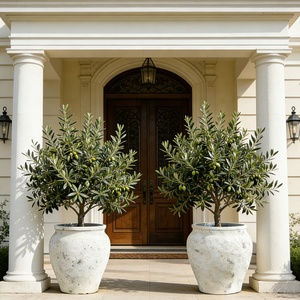 Vaso da Giardino <span class=keywords><strong>in</strong></span> <span class=keywords><strong>Cemento</strong></span> Intagliato a Mano Stile Americano, Ecologico, Decorazione per Villa, Patio, Hotel, Centro Commerciale - Product Image 3