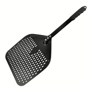 <span class=keywords><strong>Pelle</strong></span> à pizza rectangulaire de qualité supérieure avec tête en aluminium anodisé oxydé perforé et manche en fibre de carbone de 150 cm - Product Image 3