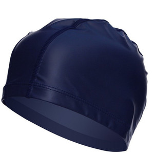 Bonnet de bain enduit de Pu, couleur unie, imperméable et respirant, pour hommes et femmes, sports nautiques - Product Image 3
