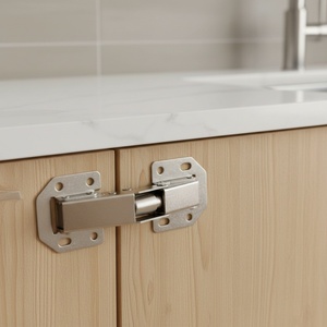 Charnière grenouille moderne en acier laminé à froid épaissi de 3 et 4 pouces, type pont, avec amortisseur, sans rainure, pour porte de placard, usage hospitalier, facile à installer à 90 degrés - Product Image 2