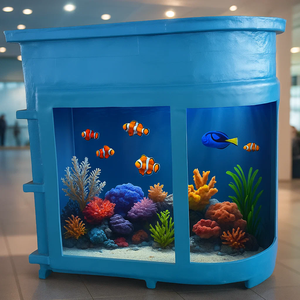 ระบบเพาะเลี้ยงสัตว์น้ำแบบหมุนเวียนที่ปรับแต่งได้จากโรงงาน ระบบอควาโปนิกส์ ถังเพาะพันธุ์ปลา ผลิตจากพลาสติก PP แก้ว PC ทนทาน ลดราคา! - Product Image 3