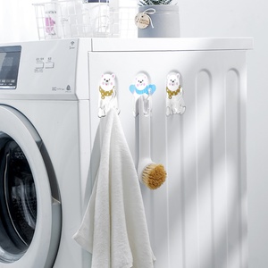 Household <b>Plastic</b> <b>Hook</b> With Adhesive Strong Load-bearing Door Wall with Adhesive <b>Hook</b> Hanging Clothes Bag Hanging Rack - Product Image 6