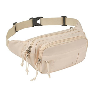 Bolsa <span class=keywords><strong>de</strong></span> cintura deportiva multifunción <span class=keywords><strong>de</strong></span> gran capacidad, diseño multicapa, almacenamiento para teléfono móvil, bolsa cruzada con cierre <span class=keywords><strong>de</strong></span> cordón <span class=keywords><strong>de</strong></span> PVC - Product Image 2