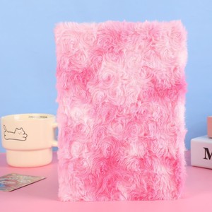 Carnet en peluche créatif en forme de rose, dégradé rose, mignon, populaire auprès des petites filles, vente en gros d'usine - Product Image 4