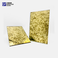 Vintage Mirror Glass Custom Unique Pattern Style Art Decorative Home Antique Wall Glass Mirror Sheet