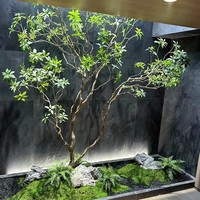 Maison et club utilisant un faux bois naturel réaliste pieds verts arbre artificiel pour la décoration paysagère