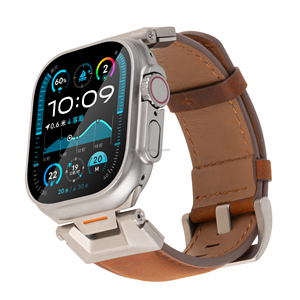 Cinturino in Pelle Premium per <span class=keywords><strong>Apple</strong></span> <span class=keywords><strong>Watch</strong></span> Serie 11 10 9 8 7 <span class=keywords><strong>6</strong></span> 5 4 3 2 1, SE 3 2 1, Ultra 3 2 1 - Product Image 4