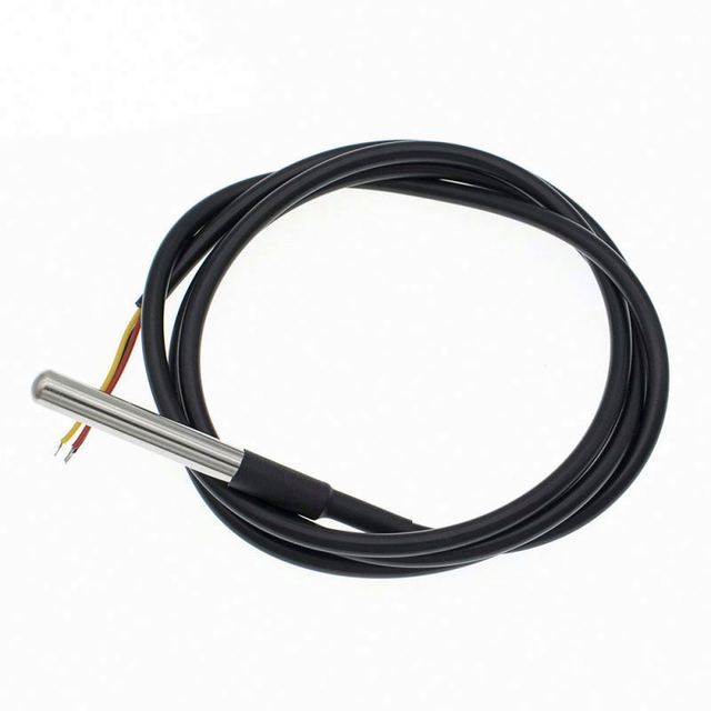 New Stainless Steel Waterproof DS18B20 Silicon Digital Thermometer Probe Thermal Temperature Sensor DS18B20 Waterproof Cable