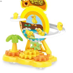 El más nuevo rompecabezas para niños Diy pequeño juguete de construcción de estacionamiento 360 <span class=keywords><strong>Rolling</strong></span> Cute Bricks Gear <span class=keywords><strong>Duck</strong></span> Track Toys - Product Image 1