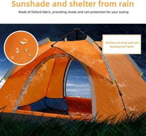 Hot Sale Customized Ultralight Automatic <b>Waterproof</b> One Bedroom Camping <b>Tent</b> Portable Polyester Modern Design for Outdoor Use - Product Image 3