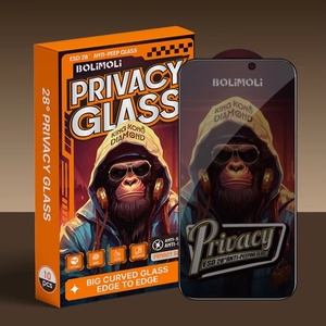 Accesorios para teléfonos móviles Anti-Spy Mica 9H Protectores de vidrio templado Protector DE PANTALLA DE PRIVACIDAD móvil para <span class=keywords><strong>iPhone</strong></span> 14 Plus 15 16 Pro Max - Product Image 1