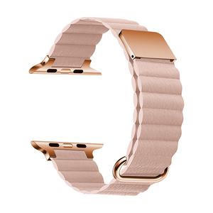 <span class=keywords><strong>Correa</strong></span> de reloj con imán de Cuero al por mayor para <span class=keywords><strong>Apple</strong></span> iWatch Series diseño de cinturón con hebilla inversa - Product Image 1