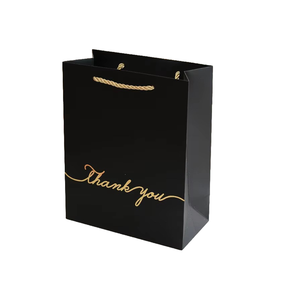 Sacs en papier de luxe personnalisés avec logo imprimé, sacs en papier blanc, rose, noir pour bijoux, vêtements, chaussures - Product Image 2