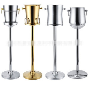 Soporte de Cubitera para Vino de Acero Inoxidable Metálico Clásico Personalizable de 3L para Camping con Almacenamiento y Exhibición de Ysbars - Product Image 4