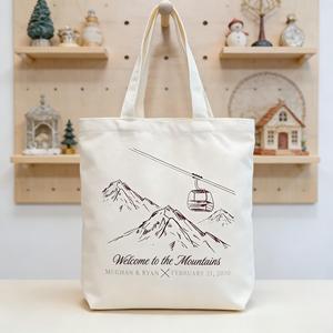 Low Moq Custom Eco-friendly Small Wedding <b>Canvas</b> <b>Tote</b> Bag Personalized Date Gift Bag Wedding Favor Bag - Product Image 1