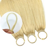 Extensions de cheveux en plumes de troisième génération, couleur à 9 tons, sans casse, invisibles, tressées, peuvent être permanentées et teintes