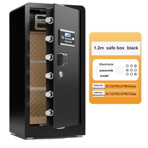 Large 1.2m Home Safe with Key and Electronic Digital <b>Lock</b> Black/coffee Electronic Key Safe <b>Box</b> - Product Image 5