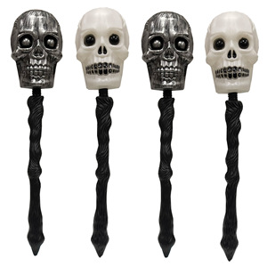 Accesorios de Halloween para Disfraces, Bastón con Cabeza de Calavera, Varita Mágica con Cabeza de Fantasma - Product Image 2