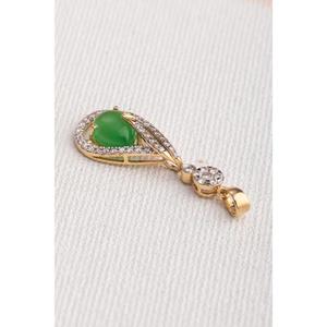 Luxueux classique alliage Zircon Solitaire pendentif fiançailles bijoux de mariage vente chaude or et or Rose femmes plaqué rhodium - Product Image 2