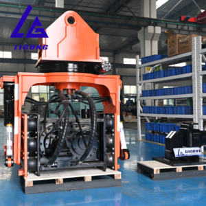 유압 시트 파일 드라이버 <span class=keywords><strong>20Ton</strong></span> 굴삭기 수평 파일 드라이버 앞으로 90 도 기울기 진동 해머 - Product Image 1